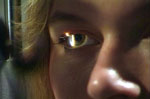 Vision Exam Light on the Eye